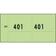 Bloc numéroté sigel vert 53x105 mm 341g