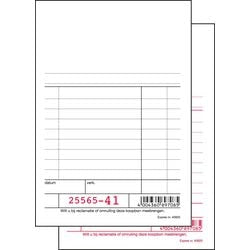 Bloc caisse enregistreuse sigel blanc 100x165 mm duplicata