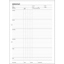 Tableau hebdomadaire sigel a4 blanc 210 mm x 250 x 5