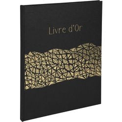 Livre d'or exacompta 47981e carton noir, papier