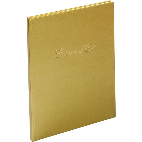 Livre d'or exacompta 4989e carton doré, PU, PVC