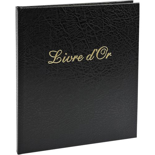 Livre d'or exacompta 4991e carton noir, PU, PVC