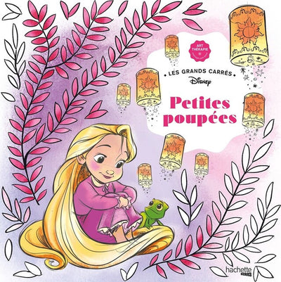 Hachette héros disney les grands carrés - petites poupées - - livre de coloriage pour adultes