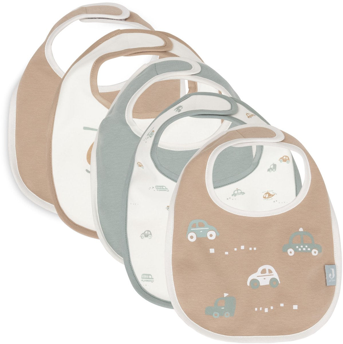 Jollein maillot à bavette bébé imperméable - en déplacement - paquet de 5