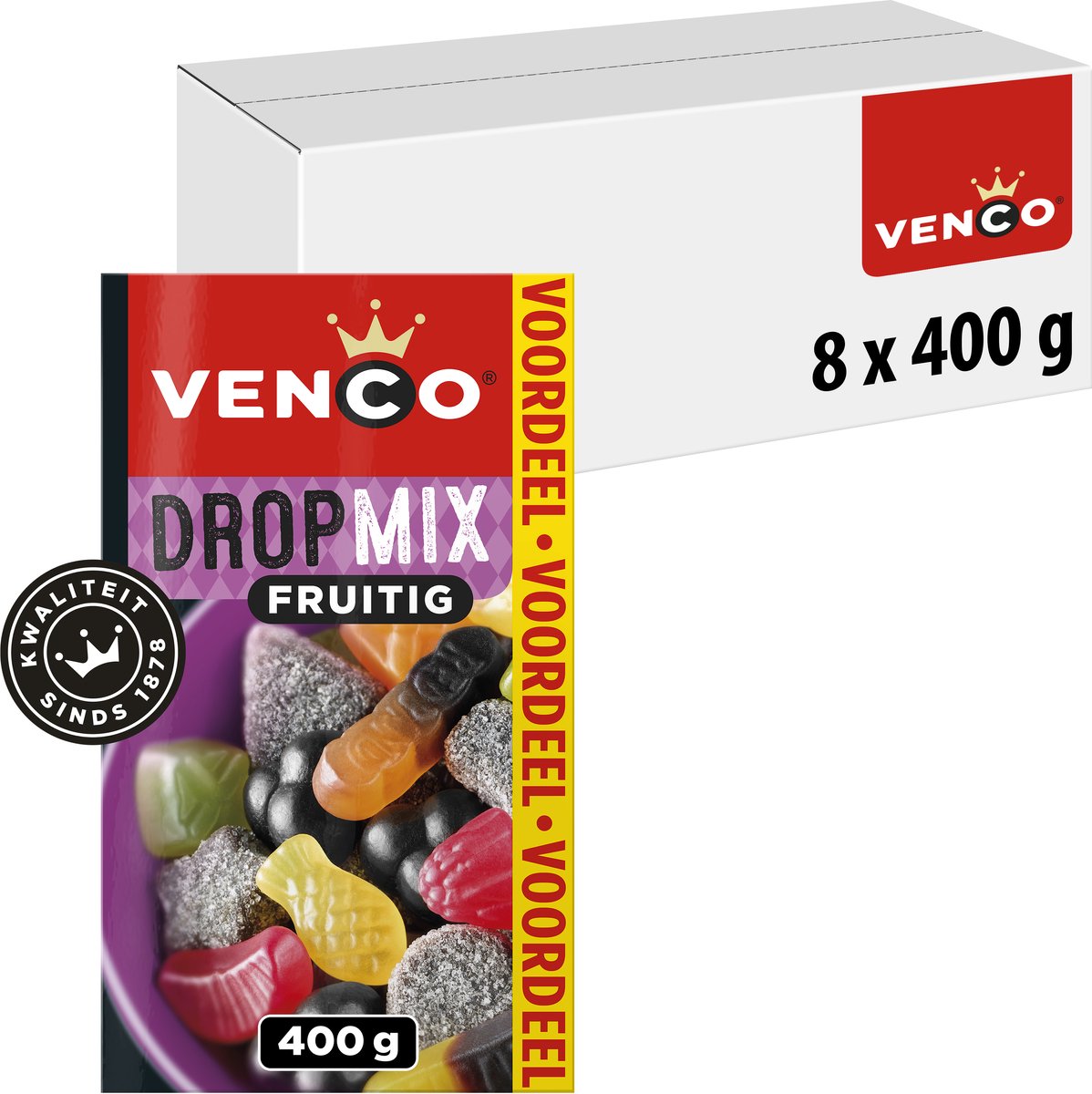 Mélange de réglisse fruité Venco - arôme fruit de réglisse - 8x400g