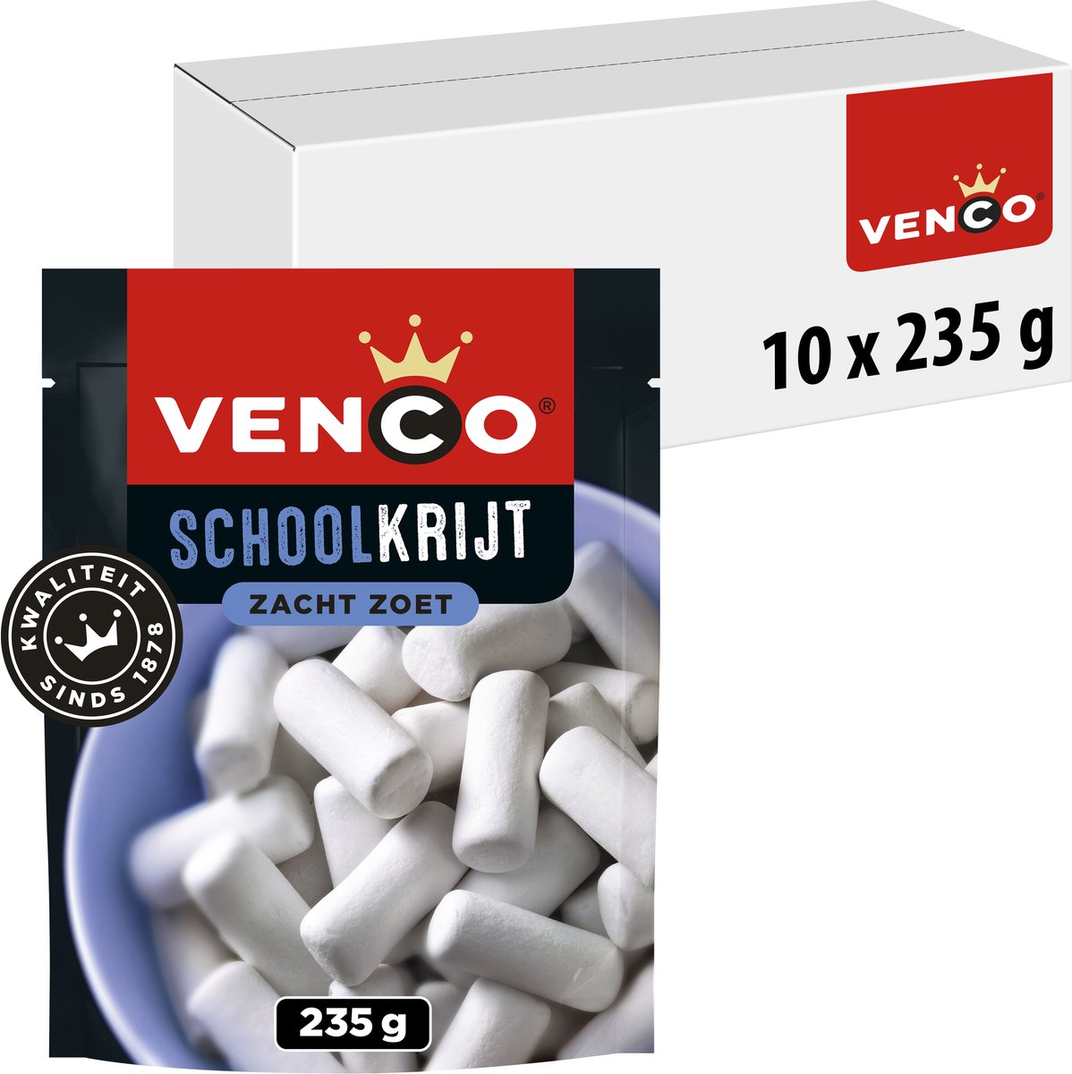 Sac debout à craies d'école Venco (10x235gr)