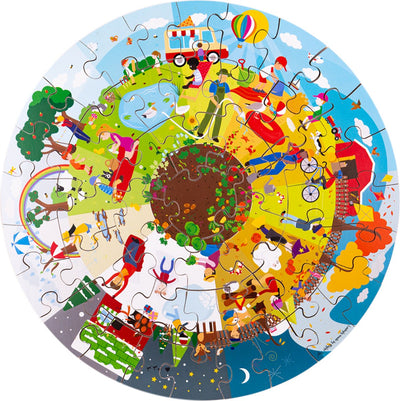 Bigjigs Puzzle 4 saisons autour de 2 + jr