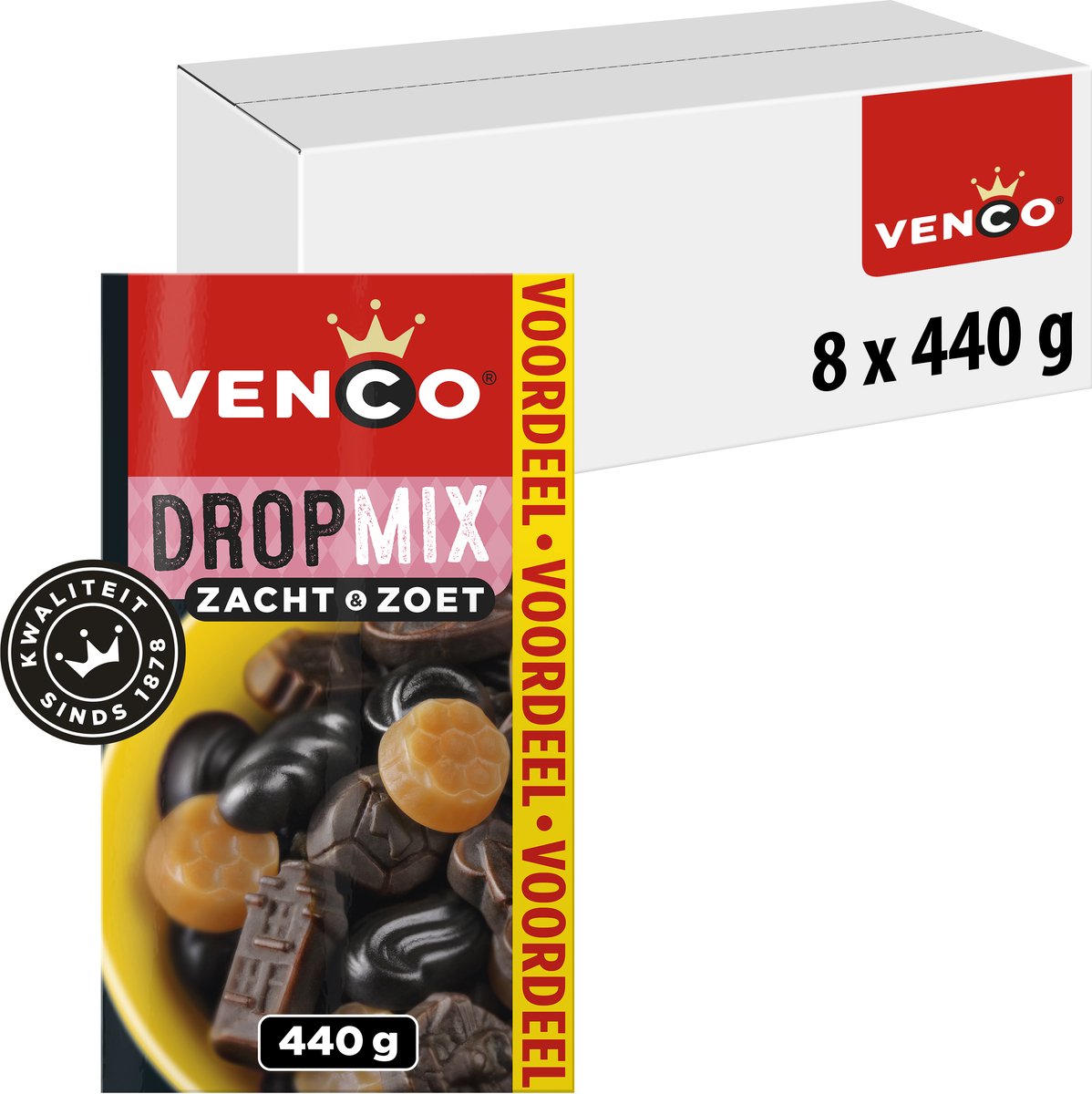 Venco - mélange de réglisse soft sweet - réglisse - 8x440g