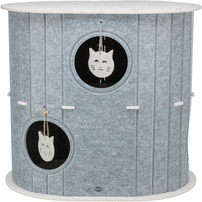 Trixie boîte de jeu mara ovale feutre gris sable