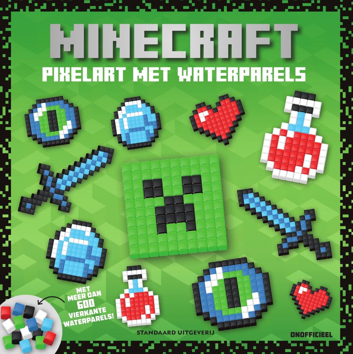 Minecraft 1 - pixel art avec des perles d'eau
