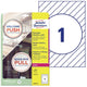 Autocollant de fenêtre avery zweckform l9003-10 blanc