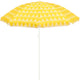 Parasol de plage coeur décorations Mica - h180 x ø160 cm - jaune