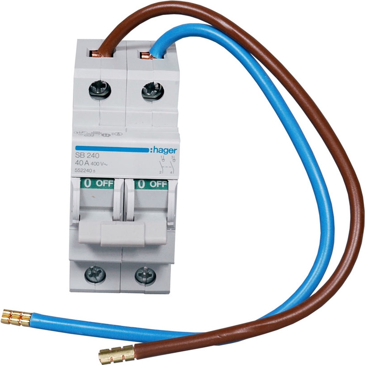 Hager vision interrupteur intégré modulaire - vk10sh - e2z6m