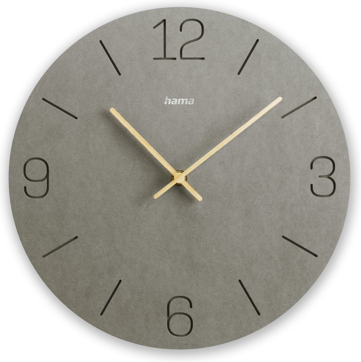 Horloge murale Hama - Crète - Quartz - Analogique - Grise