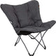 Bo-camp - urban outdoor - chaise papillon - redbrigde - l - polyester oxford - gris