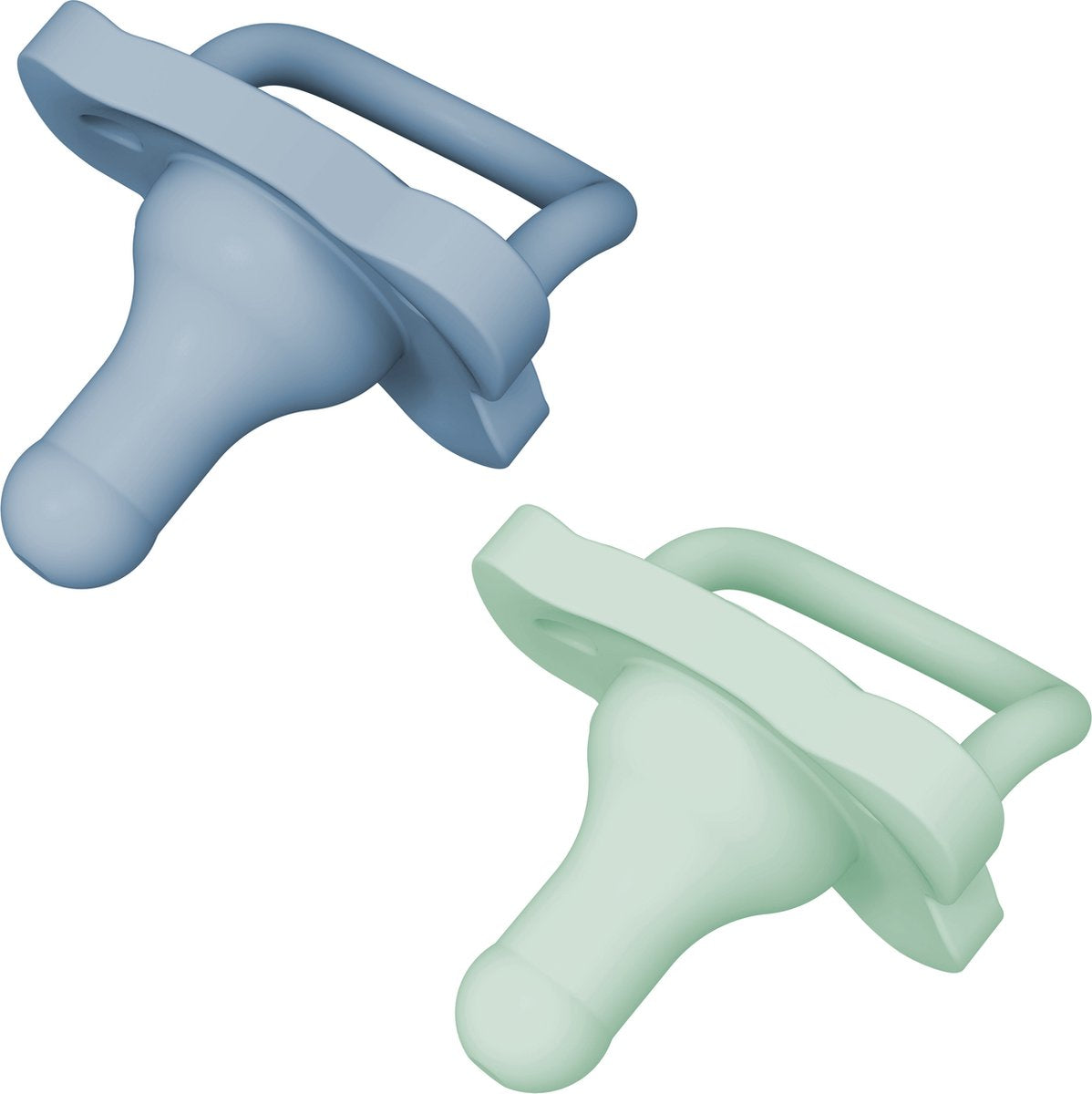 Le Dr Brown. sucette happypaci brown's - 0-6 mois - bleu vert - 2 pièces