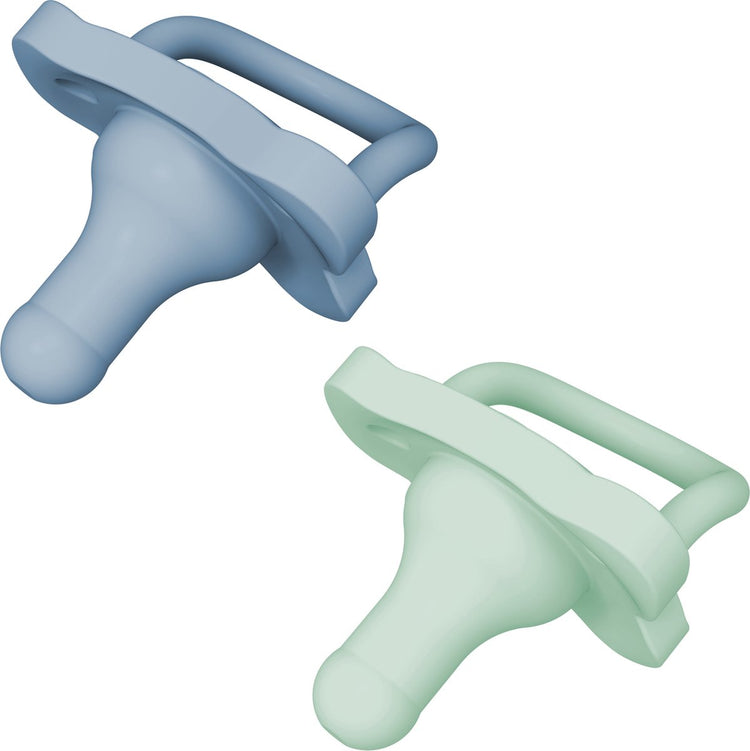 Le Dr Brown. sucette happypaci brown's - 0-6 mois - bleu vert - 2 pièces