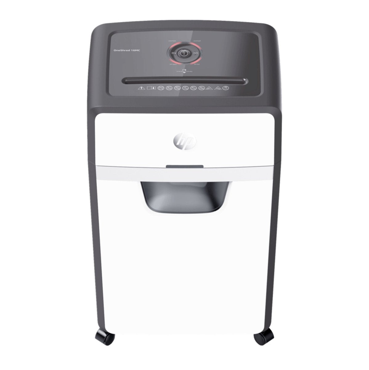 Destructeur de papier Hp oneshred 24cc - destructeur - niveau de sécurité p-4 - 24 feuilles din a4 - coupe transversale - 30 litres - professionnel - usage bureautique - blanc
