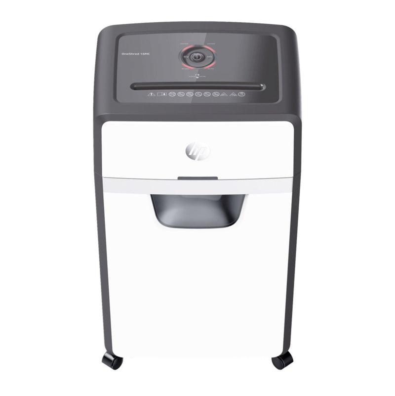 Destructeur de papier Hp oneshred 24cc - destructeur - niveau de sécurité p-4 - 24 feuilles din a4 - coupe transversale - 30 litres - professionnel - usage bureautique - blanc