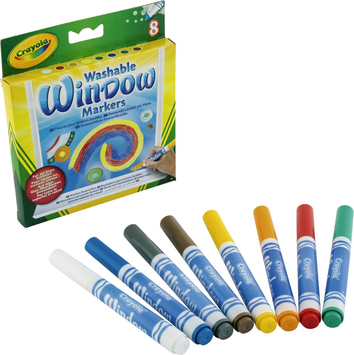 Marqueurs de fenêtres de Crayola, 8e.