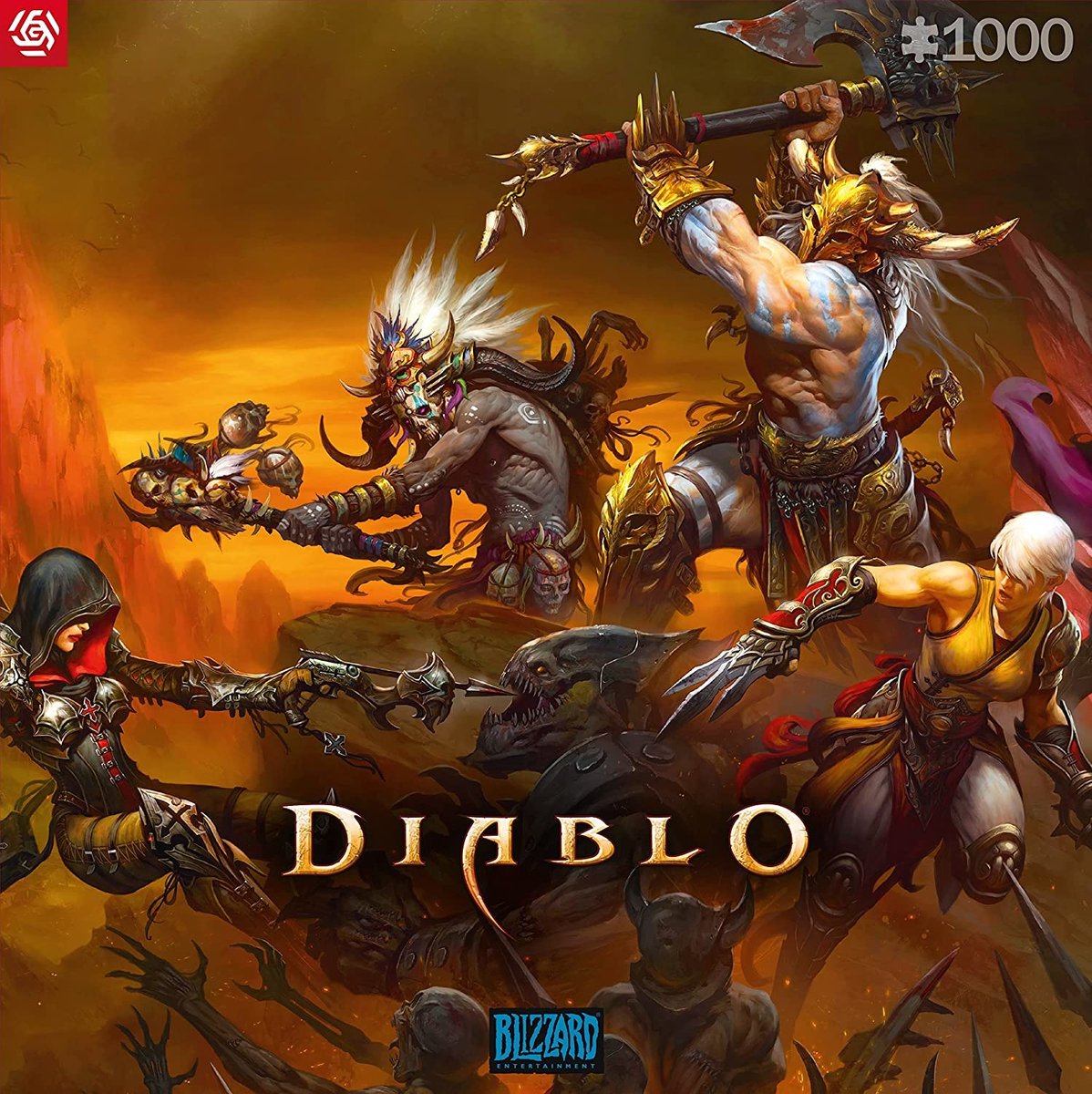 Puzzle de combat des héros de Diablo Good Loot (1000 pièces)