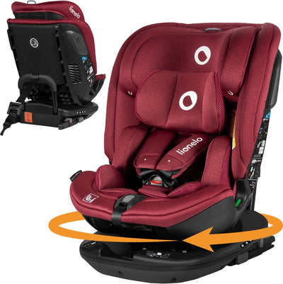 Siège auto Lionelo Bastiaan RWF i-size 0-36 kg - isofix - rotatif à 360° - i-size r129 - arrière avant - protection latérale - appui-tête tri-guard - de la naissance à 12 ans
