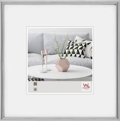 Walther Galeria - cadre en plastique - format photo 40x40 cm - argent