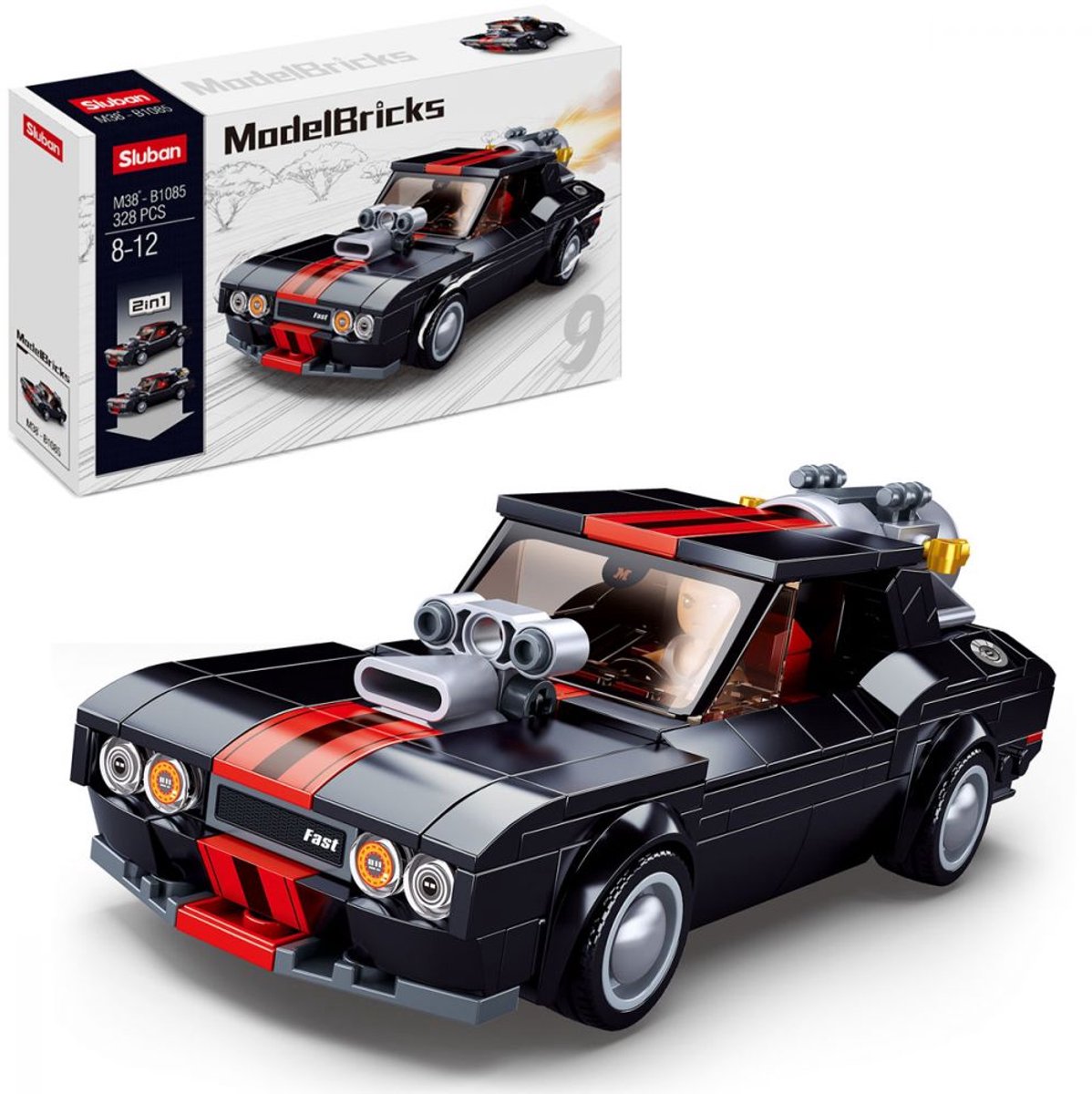 Sluban modèle briques street racer (m38-b1085)
