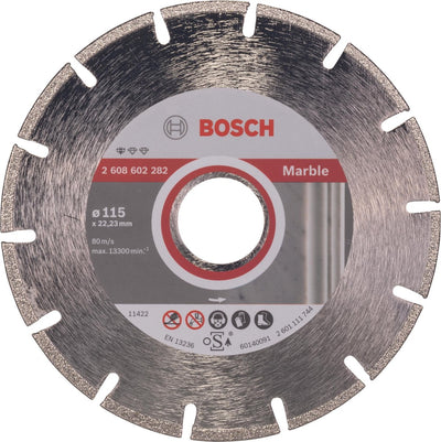 Bosch - disque à tronçonner diamanté standard pour marbre 115 x 22,23 x 2,2 x 3 mm