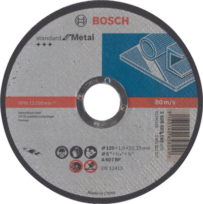 Disque à tronçonner Bosch Prof droit métal 125 mm