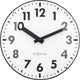Nexttime duomo mini – horloge murale de table – 20 cm – verre bombé – blanc – silencieux