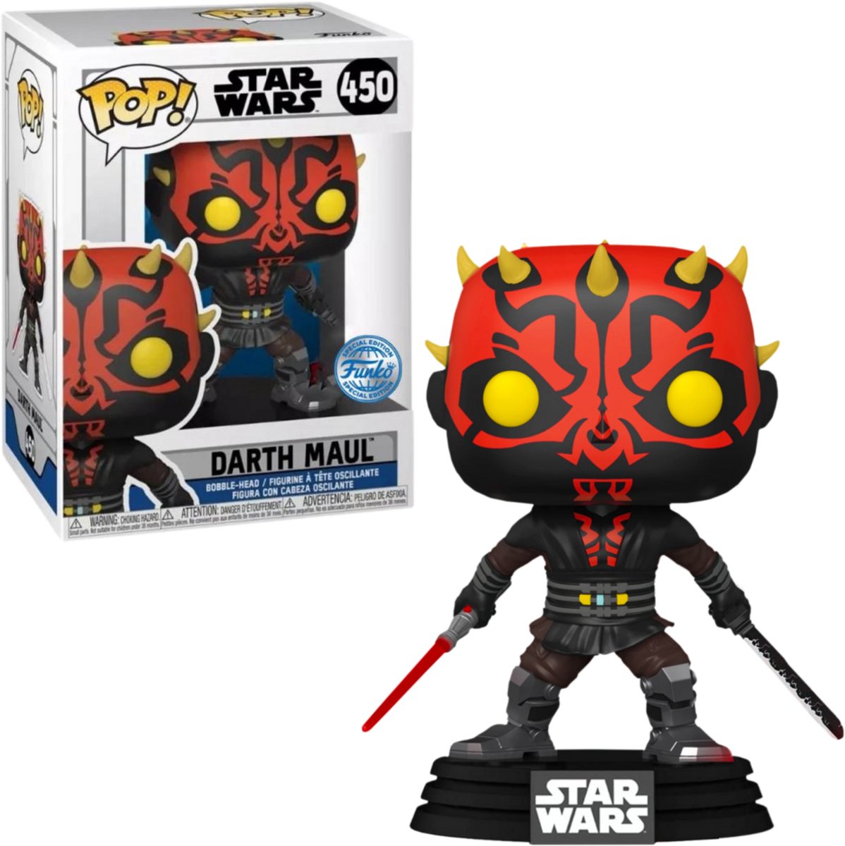 Funko-pop ! - Dark Maul - deux sabres laser - #450