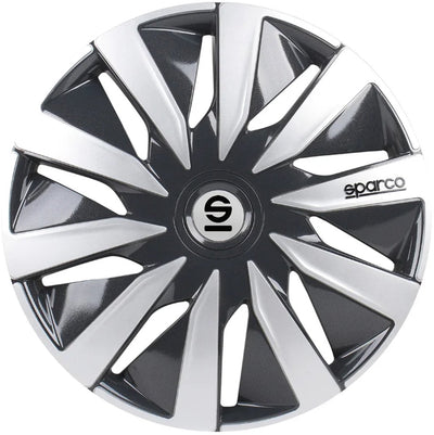 Sparco - enjoliveurs - jantes - lazio - 15 pouces - gris argent