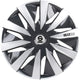 Sparco - enjoliveurs - jantes - lazio - 15 pouces - gris argent