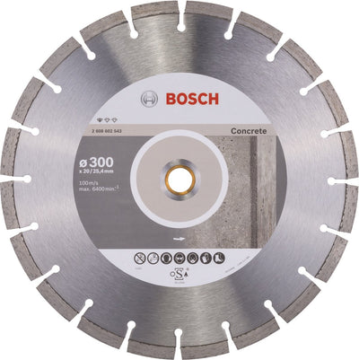 Bosch - disque à tronçonner diamanté standard pour béton 300 x 20,00+25,40 x 2,8 x 10 mm