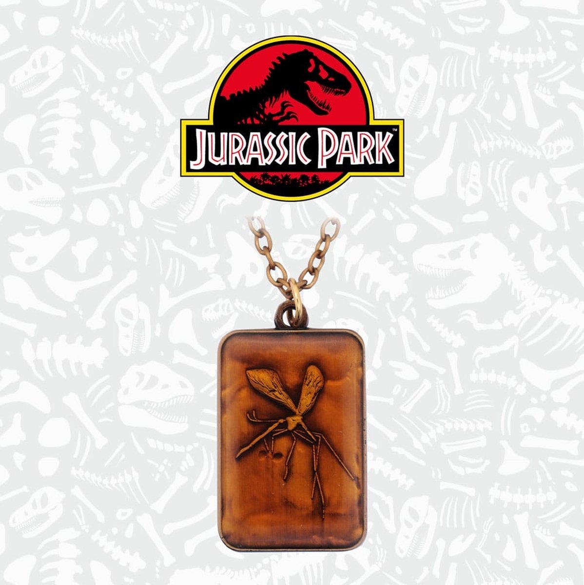 Fanattik Jurassic Park réplique collier avec pendentif ambre édition limitée