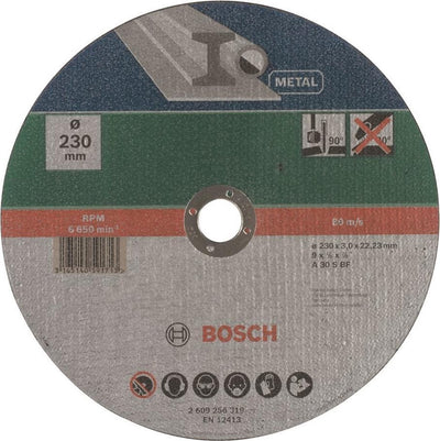 Disque abrasif Bosch - pour métal - 230 x 3 mm - droit