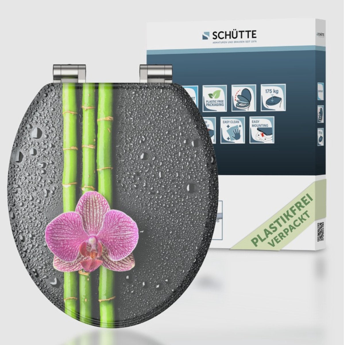 Schütte Schütte Toilet Souge avec Asie à fermeture molle
