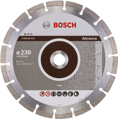 Bosch - disque à tronçonner diamanté standard pour abrasif 230 x 22,23 x 2,3 x 10 mm