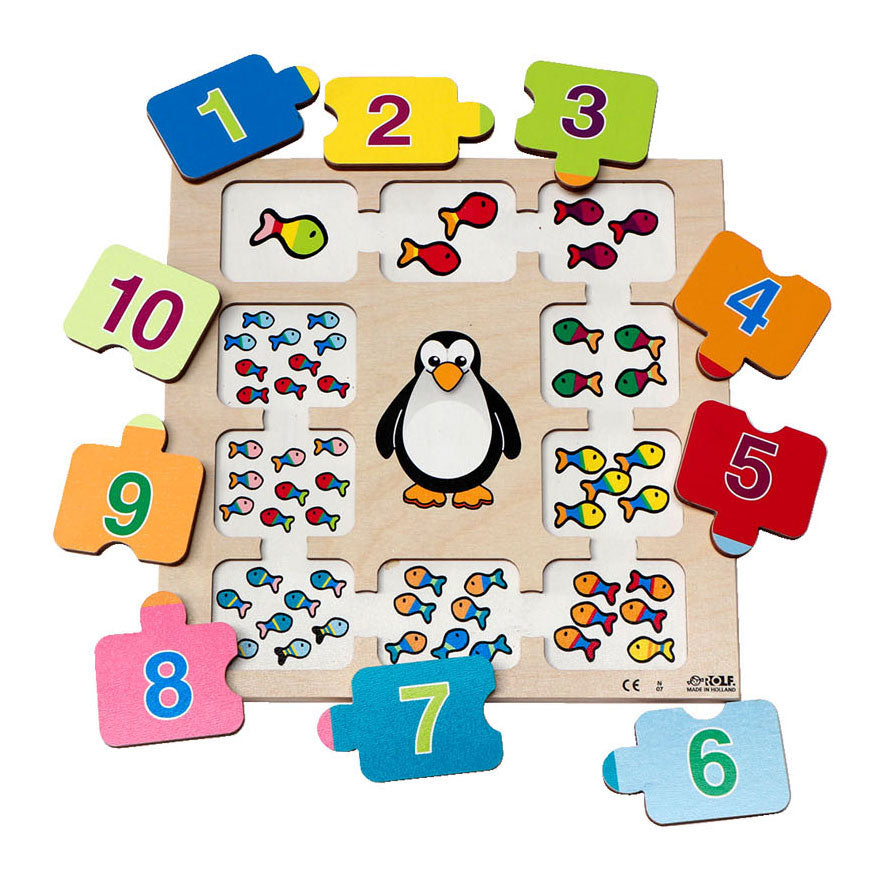 Rolf Rolf Relief Puzzle 10 petits poissons, 10e.