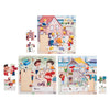Rolf - série de puzzle en bois en bois Wonen, ensemble de 3