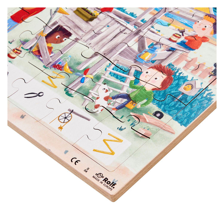 Rolf - série de puzzle en bois en bois Wonen, ensemble de 3