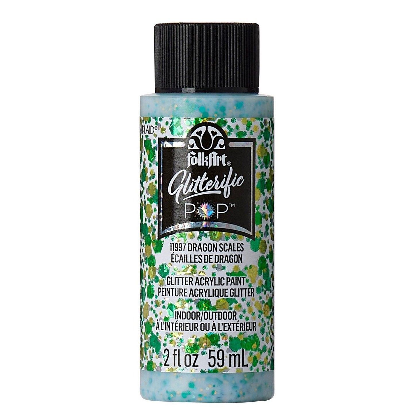 Folkart • peinture acrylique pop scintillante écailles de dragon 59 ml