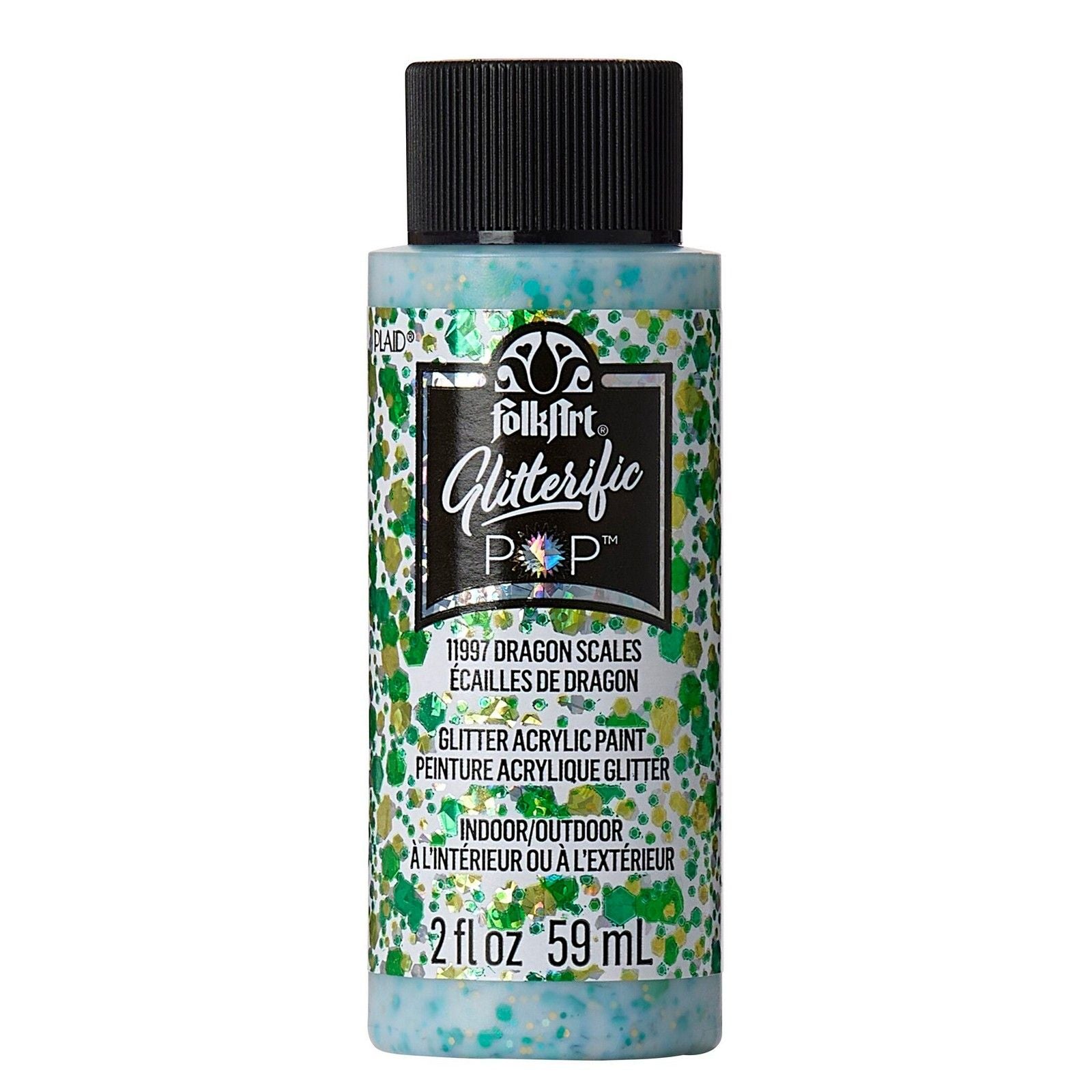 Folkart • peinture acrylique pop scintillante écailles de dragon 59 ml