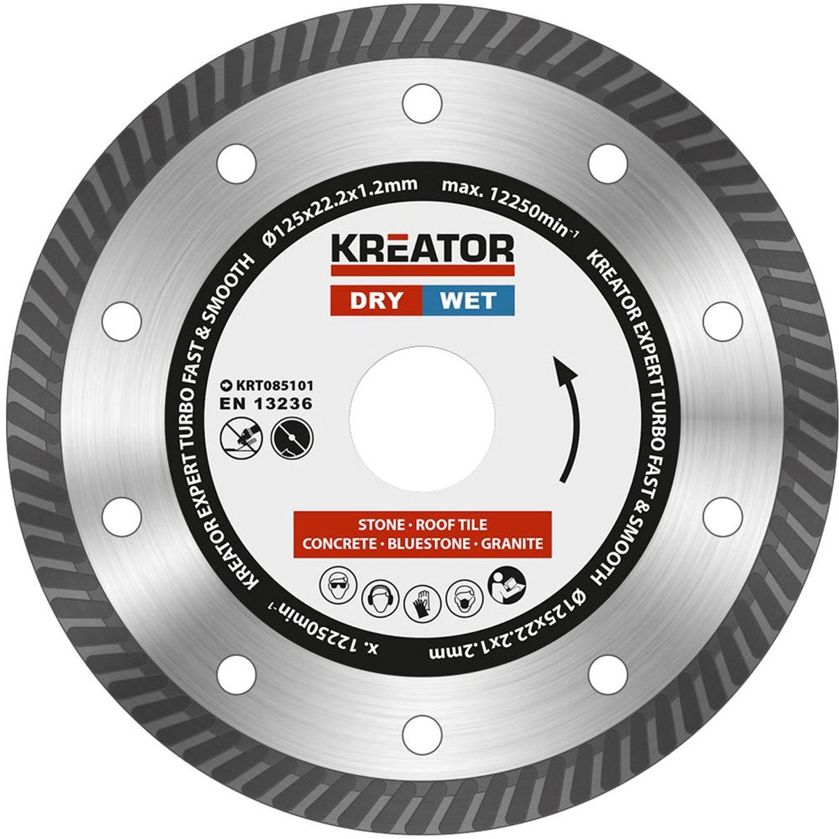 Jeu de disques diamantés Kreator krt085101 – ø230mm