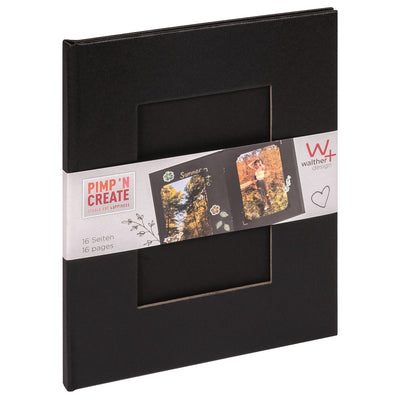 Walther fa-090-b album photo pac - format 16,5 x 20 cm - noir
