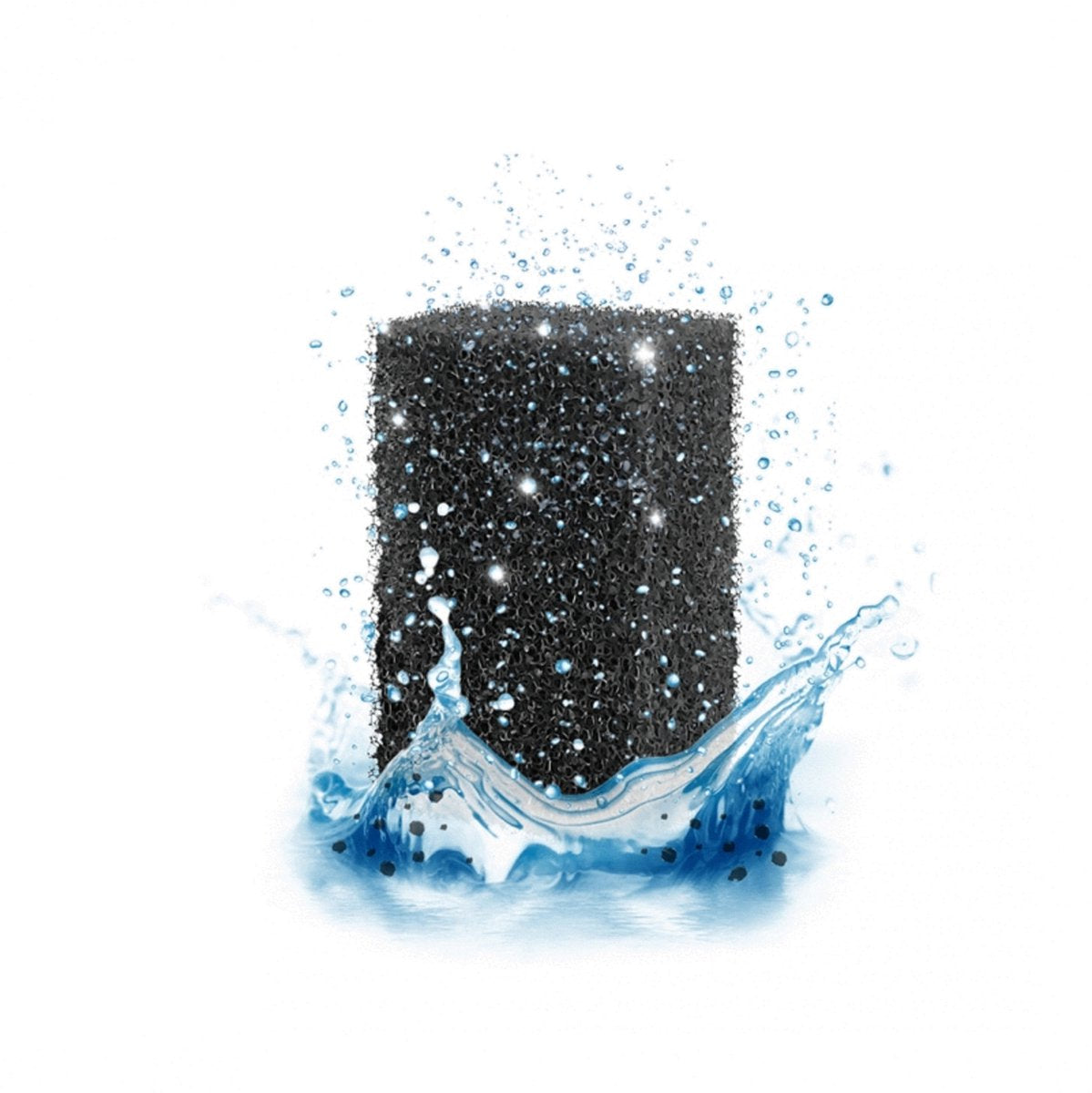 Médium mousse Ciano - matériau filtrant - 4,5x3,5x7,5 cm 28 g noir