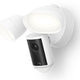 Caméra annulaire avec spots pro (dernière génération) - 4k - extérieur - blanc
