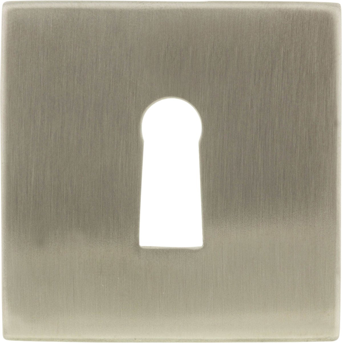Rosace carrée Impresso - touche clavier - inox brossé