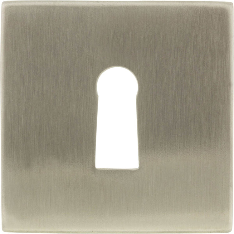 Rosace carrée Impresso - touche clavier - inox brossé